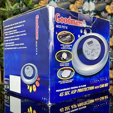 GOODMANS GCD717K PERSONAL CD PLAYER CAR KIT Mains & Car Adapter GCD716R Tested