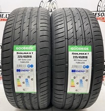 2 X 225 45 18 GOODRIDE SOLMAX 225/45R18 95Y XL BRAND NEW A RATED GRIP TYRES