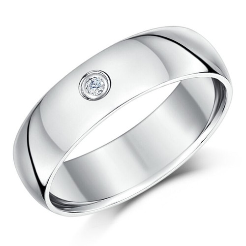 Palladium diamond wedding - wedding, ring
