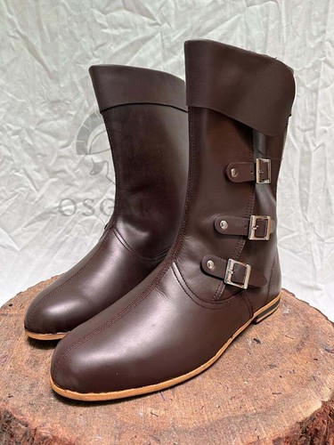 Medieval leather boots mens - medieval, boots,