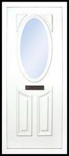White uPVC Full Door Panel