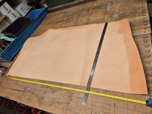 Natural veg tan hide - veg,