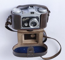 Old Vintage Camera Finetta 99 Made in Germany 1950 35mm film. with Leather Case