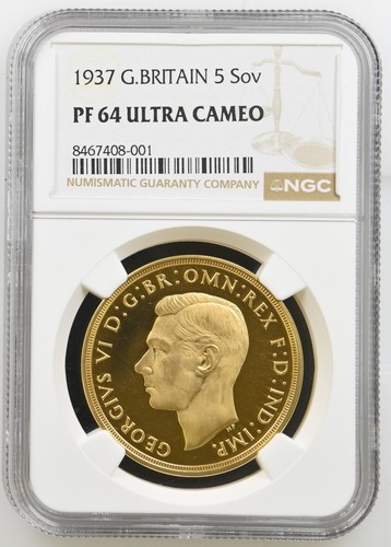 1937 gold five pounds george - gold,