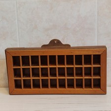 Vtg Wooden Rectangle Display