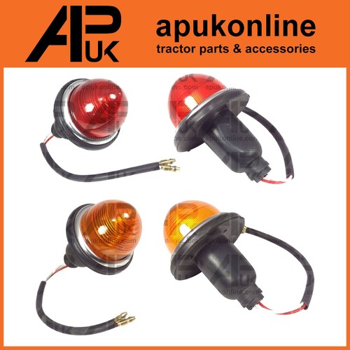 Rear red amber dome - red,