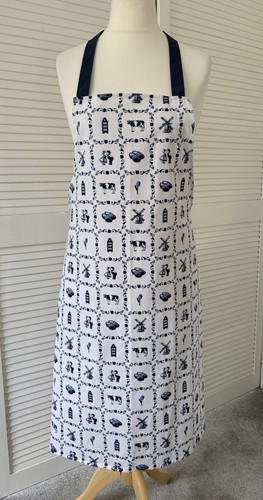 100 cotton apron delft - apron, –