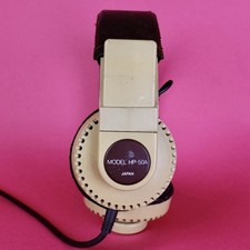 Yamaha HP-50A Orthodynamic 1979 Headphones Mono Audio, Working Order 6.35mm Jack