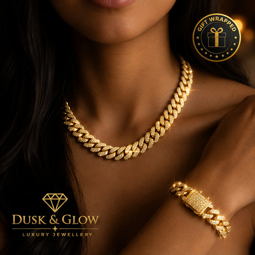Womens gold cuban - cuban, link