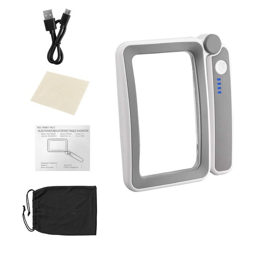 Magnifier with led - with,