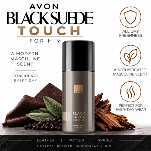 Avon black suede touch - avon,