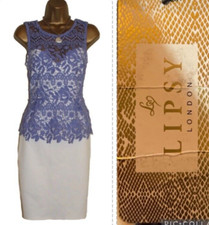 Lipsy Bodycon Dress 12 Blue