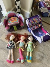 Manhattan Toy Groovy Girls Bundle Diner Booth And Car Set 3 Dolls