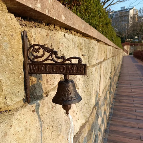Cast iron welcome - welcome, bell