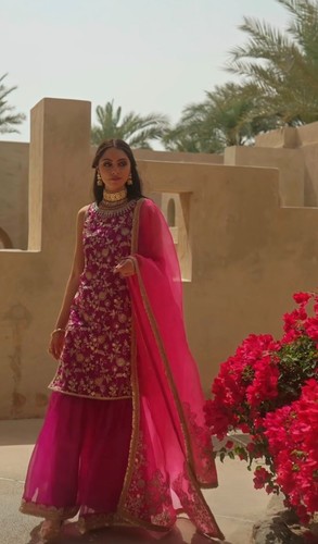 Lashkaraa indian pink - , gold