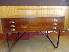 3 Drawer Vintage Plan Chest