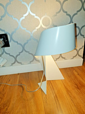 Habitat White Ribbon 36cm Metal Table Lamp White