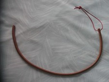 Round Leather Whip,Tawse,Strap.Diameter 8mm by 45cm/18" Approx Plus Wrist Strap.
