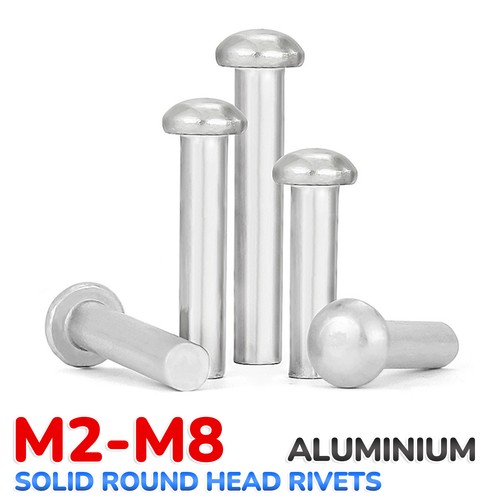 Solid aluminium round head - solid,