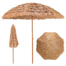 Thatched Tiki Patio Umbrella Hawaiian Hula Beach Umbrella