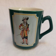 Christmas Mugs Drummer Soldier mug Scotland C&E England Green Kilt vtg 300ml x 3