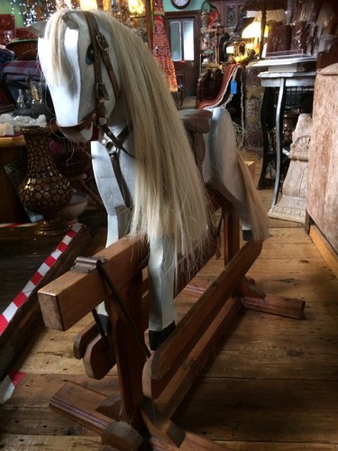 Rocking horse vintage hand - horse,