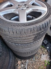 4x GENUINE SILVER MERCEDES AMG SLK  CLK W209 C CLASS W203  WHEELS 255/35 R18