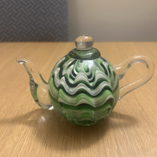 Glass teapot shaped