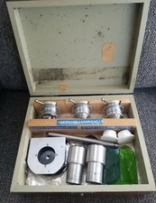 Vintage Ernst Leitz Wetzlar Germany Lens 22-100,11 & Microscope kit 1/1 on ebay