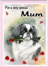 Japanese Chin Dog Blank Card