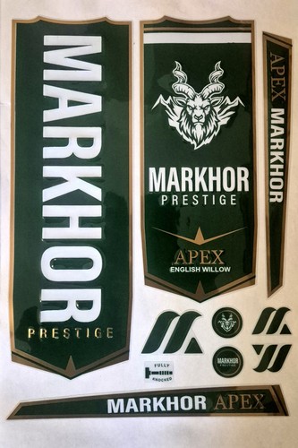 Cricket bat embossed stickers