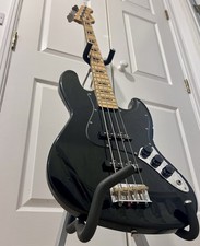 Harley Benton JB-75MN Black VT Series Jazz Bass Guitar - Premium Vintage Series