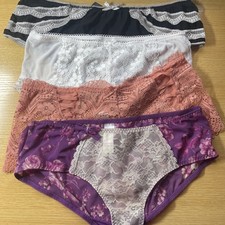 LADIES KNICKERS BUNDLE X 4  PAIRS  ~ SIZE 10/12 ~ BNWOT  (133)
