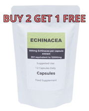 Echinacea 12000mg Capsules,Extract 20:1,High Strength,Vegan Capsules