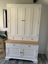 Neptune Henley Oak & Painted Snow 4 Ft  TV Dresser Condition overall Good