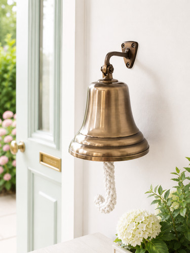Vintage brass ship bell - vintage,