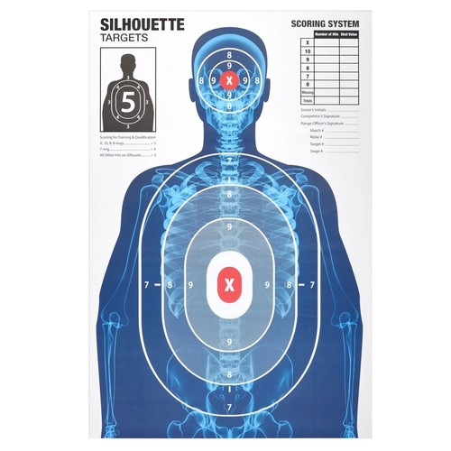 50pk shooting target 25x38 in - target,,