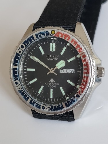Vintage citizen pepsi diver - pepsi,
