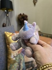 Adorable Grey Rhino Plush