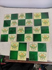 Set Of 8 Art Nouveau Tiles Victorian