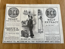 1898 advert - the d.c.l yeast & malt extract  ( great image )