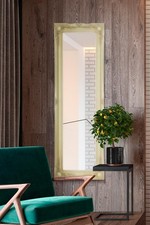 Large Mirror Ivory Ornate Full