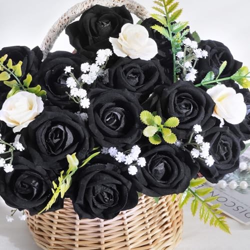 Pcs black roses - 50,