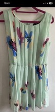 Primark green floral dress size 14