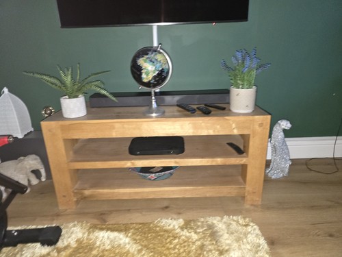 Oak stand with shelves - tv,