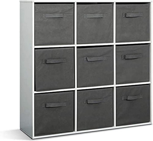 Storage unit wooden bookcase - storage,
