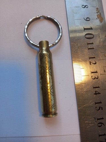 Trench art keyring - trench,