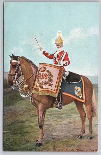 Postcard antique military drum - postcard,