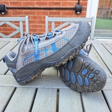 TRESPASS Fell ladies grey & blue hiking/walking shoes, UK 8 EU 41 VGC