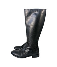Hobbs Boots Knee High Black Leather Size 38 UK 5 See Details